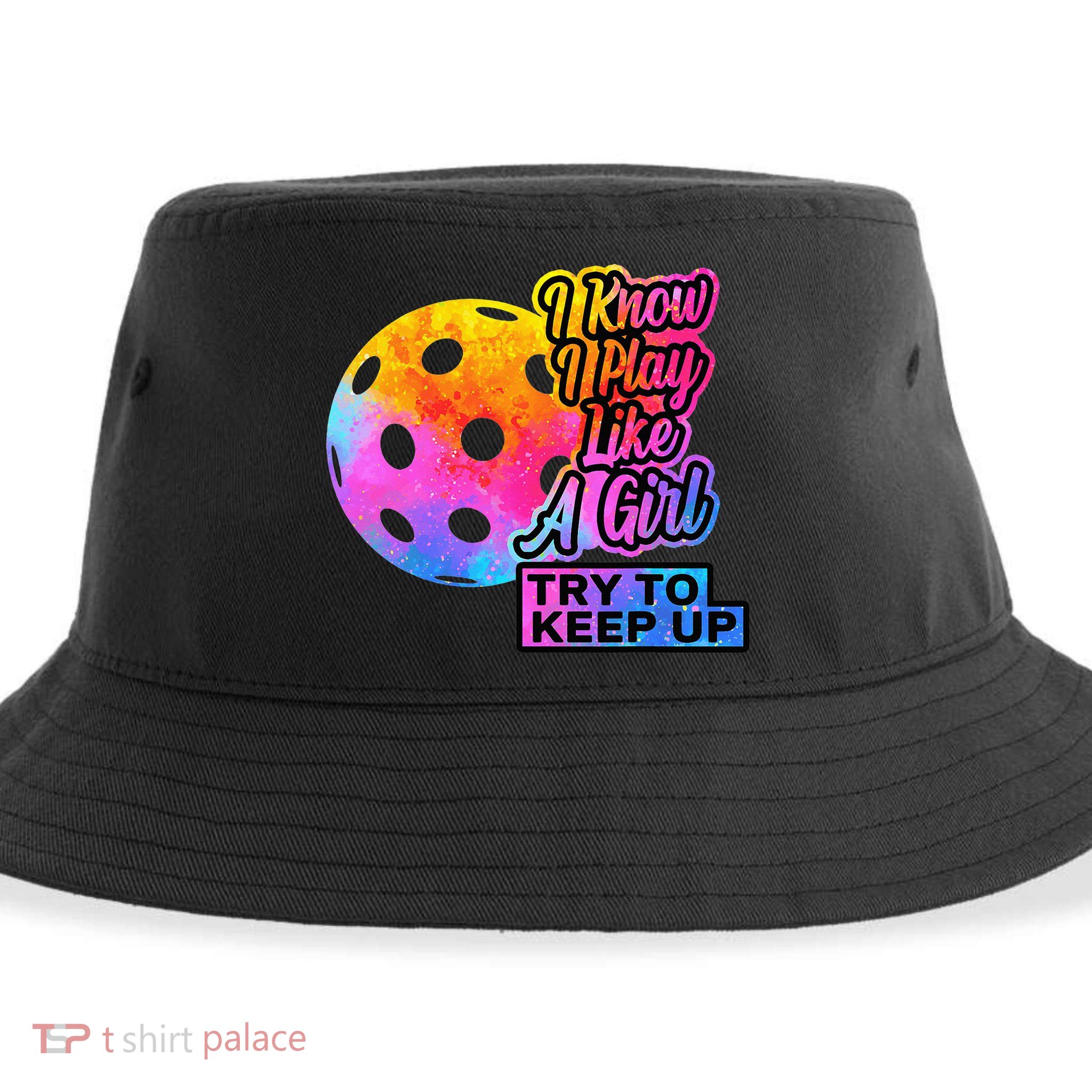 Tie Dye Pickleball Player Paddleball Lover Dink Funny Sustainable Bucket Hat