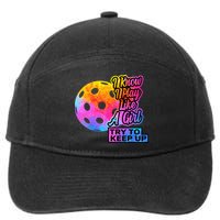 Tie Dye Pickleball Player Paddleball Lover Dink Funny 7-Panel Snapback Hat