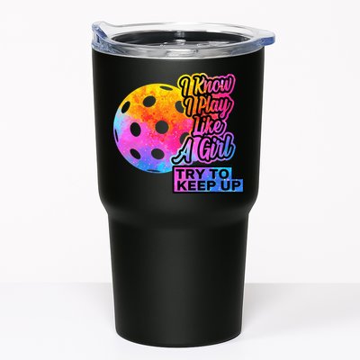 Tie Dye Pickleball Player Paddleball Lover Dink Funny Tumbler