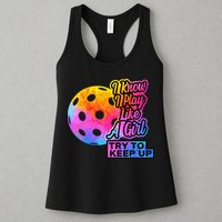 Tie Dye Pickleball Player Paddleball Lover Dink Funny Womens Tank Top