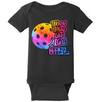 Tie Dye Pickleball Player Paddleball Lover Dink Funny Baby Bodysuit