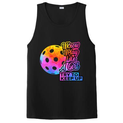Tie Dye Pickleball Player Paddleball Lover Dink Funny PosiCharge Competitor Tank