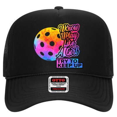 Tie Dye Pickleball Player Paddleball Lover Dink Funny Trucker Hat