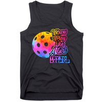 Tie Dye Pickleball Player Paddleball Lover Dink Funny Tank Top