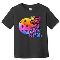 Tie Dye Pickleball Player Paddleball Lover Dink Funny Toddler T-Shirt
