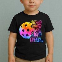 Tie Dye Pickleball Player Paddleball Lover Dink Funny Toddler T-Shirt