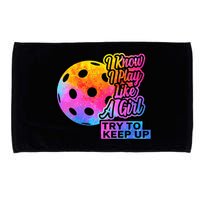 Tie Dye Pickleball Player Paddleball Lover Dink Funny Microfiber Hand Towel