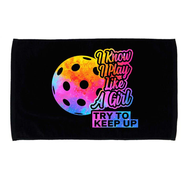 Tie Dye Pickleball Player Paddleball Lover Dink Funny Microfiber Hand Towel