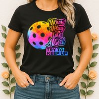 Tie Dye Pickleball Player Paddleball Lover Dink Funny Womens T-Shirt