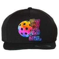 Tie Dye Pickleball Player Paddleball Lover Dink Funny Wool Snapback Cap