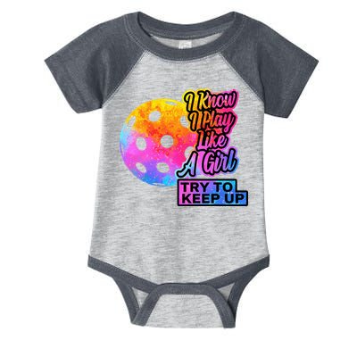 Tie Dye Pickleball Player Paddleball Lover Dink Funny Infant Baby Jersey Bodysuit