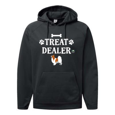 Treat Dealer Papillon Dog Trainer Performance Fleece Hoodie