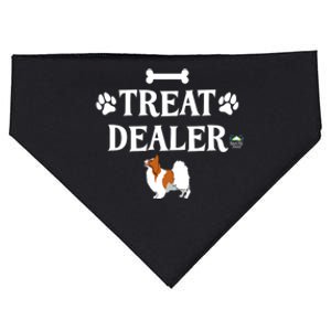 Treat Dealer Papillon Dog Trainer USA-Made Doggie Bandana