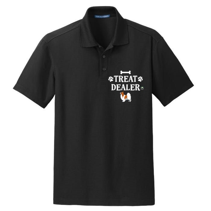 Treat Dealer Papillon Dog Trainer Dry Zone Grid Polo