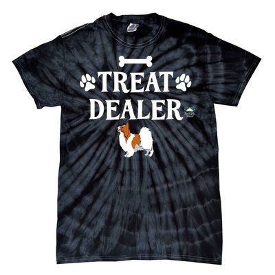 Treat Dealer Papillon Dog Trainer Tie-Dye T-Shirt