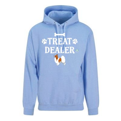 Treat Dealer Papillon Dog Trainer Unisex Surf Hoodie