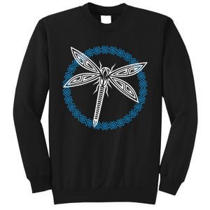 Tribal Dragonfly Polynesian Tattoo Style Insect Art Sweatshirt