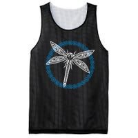 Tribal Dragonfly Polynesian Tattoo Style Insect Art Mesh Reversible Basketball Jersey Tank