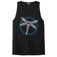 Tribal Dragonfly Polynesian Tattoo Style Insect Art PosiCharge Competitor Tank