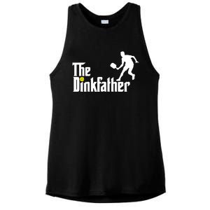 The Dinkfather Pickleball Fathers Day Gift Ladies PosiCharge Tri-Blend Wicking Tank