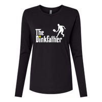 The Dinkfather Pickleball Fathers Day Gift Womens Cotton Relaxed Long Sleeve T-Shirt