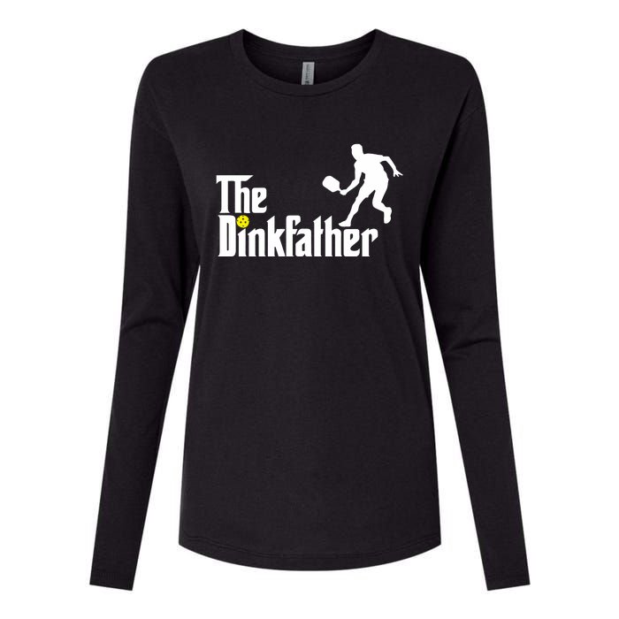 The Dinkfather Pickleball Fathers Day Gift Womens Cotton Relaxed Long Sleeve T-Shirt