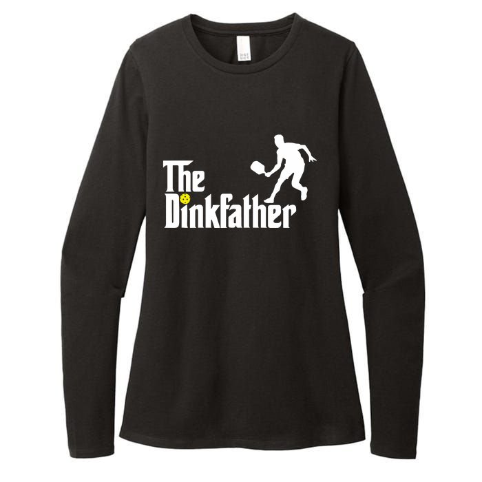 The Dinkfather Pickleball Fathers Day Gift Womens CVC Long Sleeve Shirt