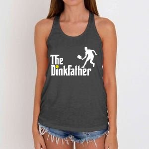 The Dinkfather Pickleball Fathers Day Gift Women's Knotted Racerback Tank