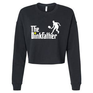 The Dinkfather Pickleball Fathers Day Gift Cropped Pullover Crew