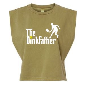 The Dinkfather Pickleball Fathers Day Gift Garment-Dyed Women's Muscle Tee