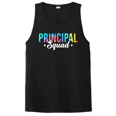 Tie Dye Principal Squad Admin Team Happy First Day Of School Gift PosiCharge Competitor Tank