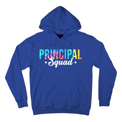 Tie Dye Principal Squad Admin Team Happy First Day Of School Gift Hoodie