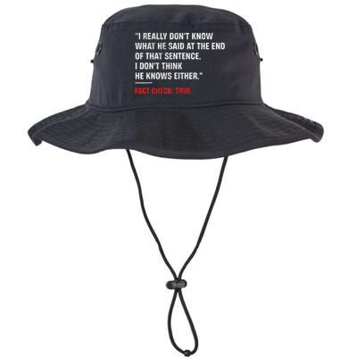 Trump Debate Quote Presidential Debate 2024 Legacy Cool Fit Booney Bucket Hat