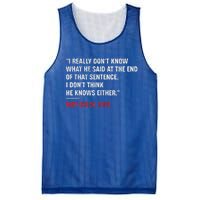 Trump Debate Quote Presidential Debate 2024 Mesh Reversible Basketball Jersey Tank