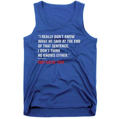 Trump Debate Quote Presidential Debate 2024 Tank Top