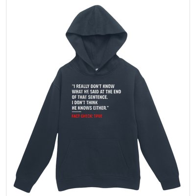 Trump Debate Quote Presidential Debate 2024 Urban Pullover Hoodie