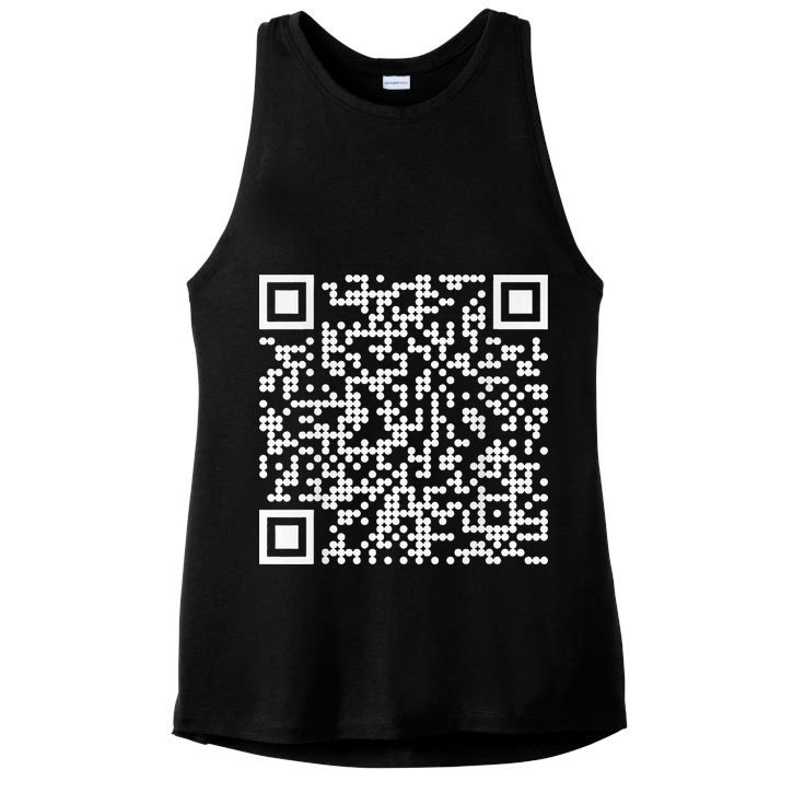Trump Dance Qr Funny President Trump Dancing Code Ladies PosiCharge Tri-Blend Wicking Tank