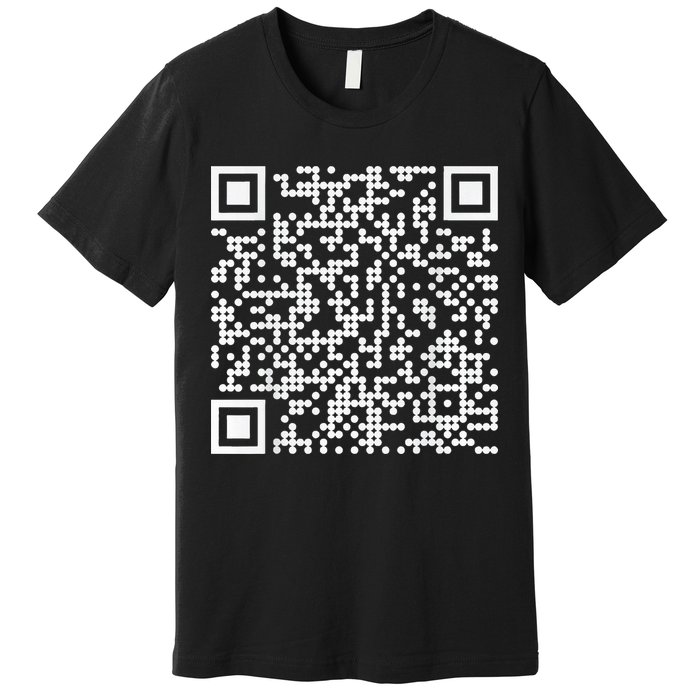 Trump Dance Qr Funny President Trump Dancing Code Premium T-Shirt