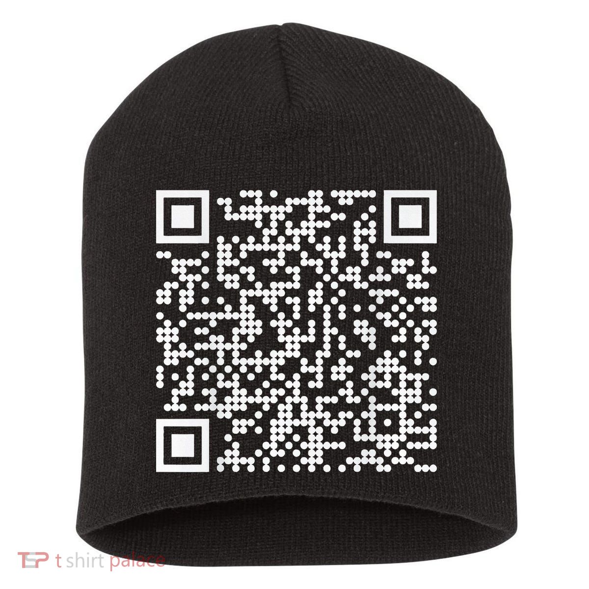 Trump Dance Qr Funny President Trump Dancing Code Short Acrylic Beanie