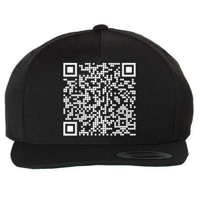 Trump Dance Qr Funny President Trump Dancing Code Wool Snapback Cap