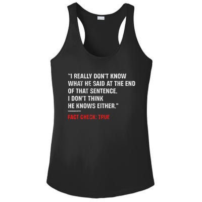 Trump Debate Quote Presidential Debate 2024 Ladies PosiCharge Competitor Racerback Tank