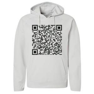 Trump Dance Qr Funny President Trump Dancing Code Performance Fleece Hoodie