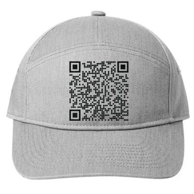 Trump Dance Qr Funny President Trump Dancing Code 7-Panel Snapback Hat