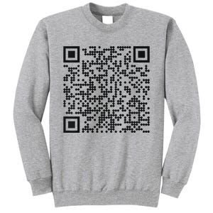 Trump Dance Qr Funny President Trump Dancing Code Tall Sweatshirt