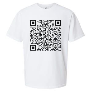 Trump Dance Qr Funny President Trump Dancing Code Sueded Cloud Jersey T-Shirt