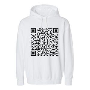 Trump Dance Qr Funny President Trump Dancing Code Garment-Dyed Fleece Hoodie