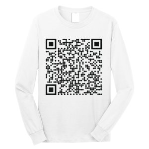 Trump Dance Qr Funny President Trump Dancing Code Long Sleeve Shirt