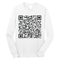 Trump Dance Qr Funny President Trump Dancing Code Long Sleeve Shirt