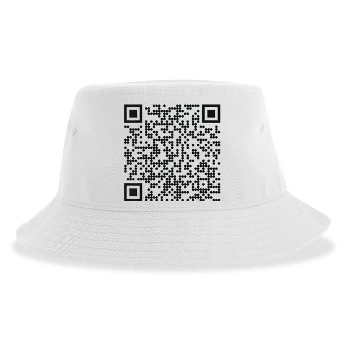 Trump Dance Qr Funny President Trump Dancing Code Sustainable Bucket Hat