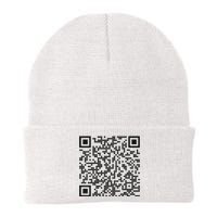 Trump Dance Qr Funny President Trump Dancing Code Knit Cap Winter Beanie